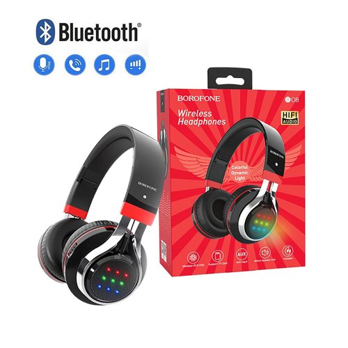 BOROFONE BO8 Love Song Bluetooth Fejhallgató Headset - Fekete