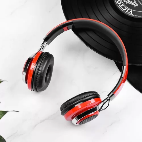 BOROFONE BO8 Love Song Bluetooth Fejhallgató Headset - Piros