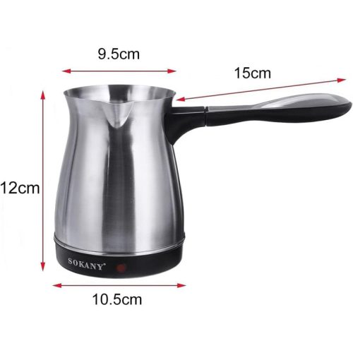 SOKANY SK-214 Elektromos Török Kávéfőző 800W – 500 ml Rozsdamentes Cezve