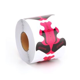 Műköröm sablon 300db - Piros fekete