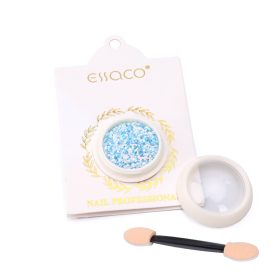   Nail glitter divatos színekben, apró szemcse méretű - kék