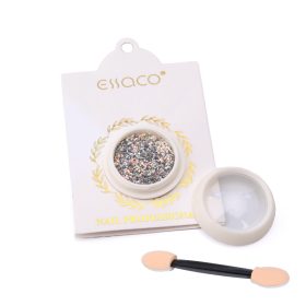   Nail glitter divatos színekben, apró szemcse méretű - ezüst