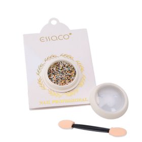   Nail glitter divatos színekben, apró szemcse méretű - arany