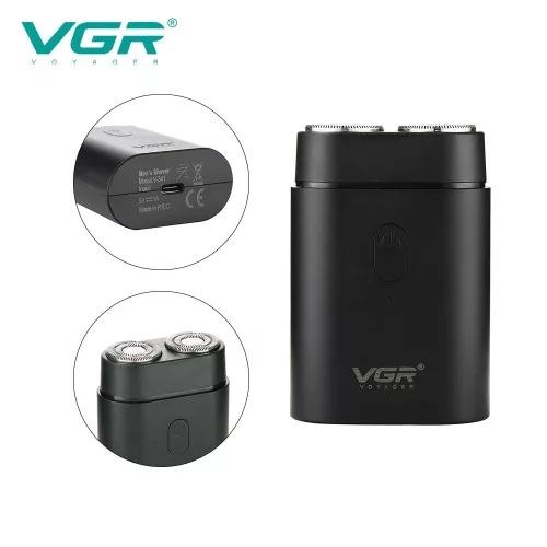 VGR V-341 Professzionális Borotva, USB töltés - Fekete