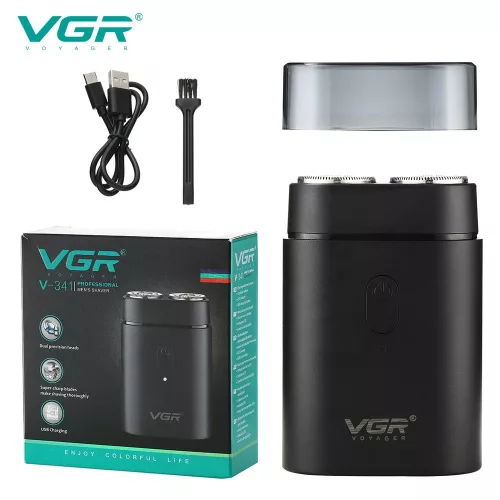 VGR V-341 Professzionális Borotva, USB töltés - Fekete