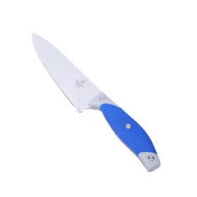   Hullámos és recés pengélyű, műanyag nyelű konyhakés, 32 cm - teljes hossz, penge: 20 cm