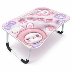   Összecsukható Laptop Asztal 40×60 cm – Ágyasztal, Pohártartóval és Tablet Tartóval