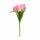 Prémium mesterséges tulipán virágcsokor 50 cm – 7 szálas rózsaszín tulipán dekorációs művirág csokor