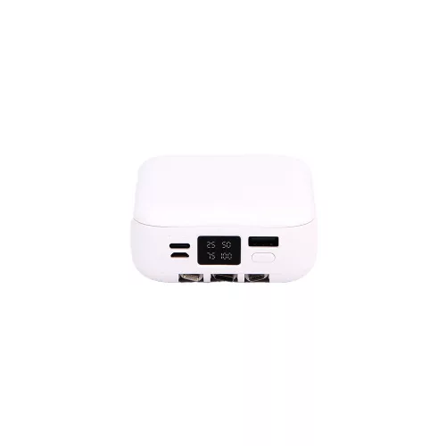 PowerBank ViakIng 10000 mAh, tükörrel és 3 féle kábellel