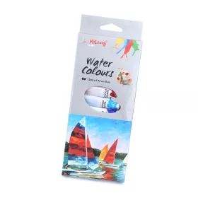   YaLong vízfesték készlet 12×12 ml – élénk akvarell festék tubusban