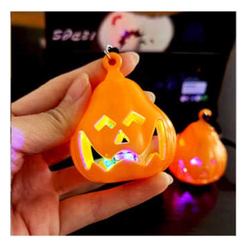 Halloween LED-es tök nyakba akasztható - 6,5 cm