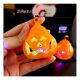 Halloween LED-es tök nyakba akasztható - 6,5 cm