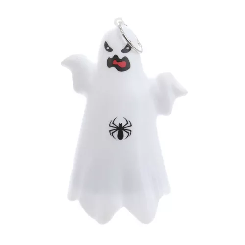 Halloween LED-es szellem mécses - műanyag, 10 cm