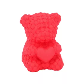   Rózsamaci mini LED világítással, piros - 6 cm - Aranyos éjszakai lámpa és dekoráció