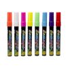 Folyékony kréta toll készlet 7 mm – 8 élénk színű marker LED táblához és üveghez