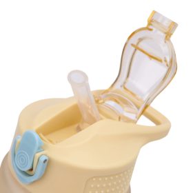   Csibe mintás kulacs 0,75L – Citrom dekoros gyerek ivópalack szivárgásmentes kupakkal