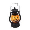 Petróleum lámpa - LED-es Halloween - 12 cm magas, fekete 