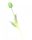 Gumi Tulipán szálas 40 cm - Zöld