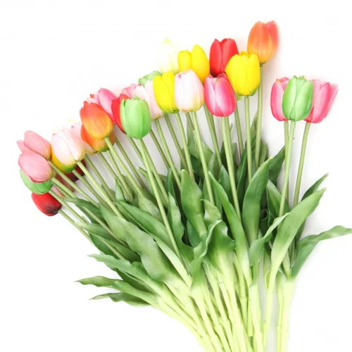 Gumi Tulipán szálas 40 cm - Rózsaszín