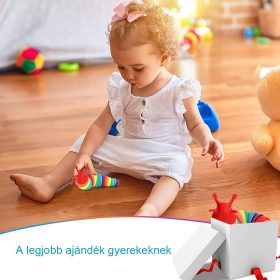 3D Vicces Rugalmas Csiga játék - narancssárga