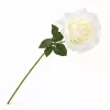 75 cm-es Fehér Selyem Rózsa – Élethű Hosszú Szárú Műrózsa Elegáns Dekorációhoz 17 cm rózsafejjel 