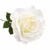 75 cm-es Fehér Selyem Rózsa – Élethű Hosszú Szárú Műrózsa Elegáns Dekorációhoz 17 cm rózsafejjel 