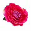 75 cm-es Fuxia–Lila Színátmenetes Selyem Rózsa – Nagy Virágfejű, Élethű Hosszú Szárú Műrózsa
