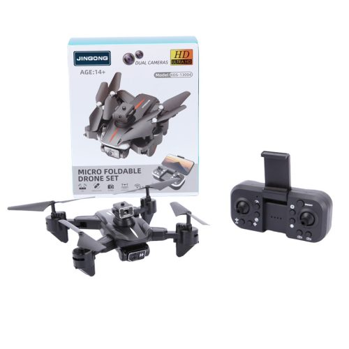 JINGONG KOS-13004 összecsukható mini drón – HD dupla kamerával, WiFi vezérléssel