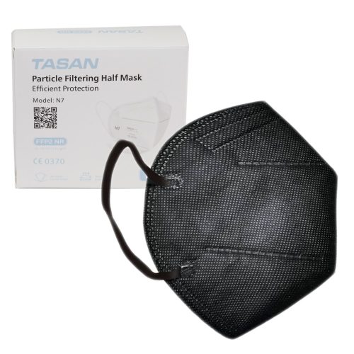 FFP2 Maszk, fekete, Tasan N7