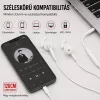 X-start fehér vezetékes in-ear sztereó fülhallgató mikrofonnal – 3,5 mm jack, 120 cm kábel, HiFi hangzás