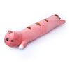 60 cm plüss macska, levehető huzattal - rózsaszín