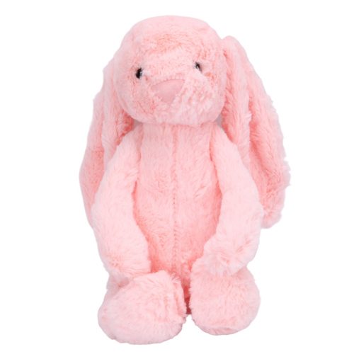Puha plüss nyuszi hosszú fülekkel – rózsaszín, 38 cm