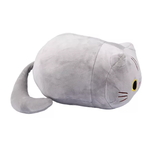 Plüss cica - kicsi 25 cm, szürke