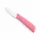 Rozsdamentes acél konyhakés 10 cm – rózsaszín ergonomikus markolattal, 8 cm pengével