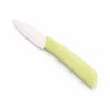 Rozsdamentes acél konyhakés 20 cm – zöld ergonomikus markolattal, 10 cm pengével