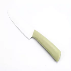   Rozsdamentes acél konyhakés – zöld ergonomikus markolattal, 15 cm pengével