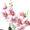 Mű orchidea virágtartóban 40 cm - Rózsaszín