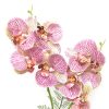 Mű orchidea virágtartóban 40 cm - Vöros