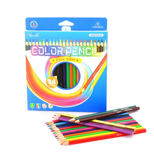 Színes ceruza készlet 24 db-os, hatszögletű - Pure color