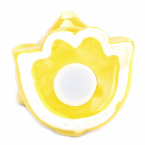 Kerámia pénzpersely, elefánt formájú - sárga