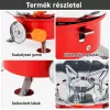 Összecsukható kemping gázfőző hordtáskával – szélálló, kompakt túrafőző erőteljes lánggal