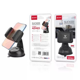   X-Start univerzális autós telefontartó szélvédőre vagy műszerfalra – vákuumos rögzítéssel, 4.0–6.5 hüvelykes készülékekhez