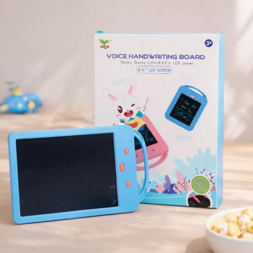 8,5 colos LCD rajztábla kék színben – hordozható digitális írótábla gyerekeknek és felnőtteknek