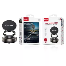   X-Start Mágneses Autós Telefontartó 360° Forgatható – Erős N52 Mágnes, Műszerfalra