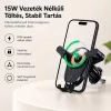 X-start 15W vezeték nélküli autós telefontartó – gyorstöltős mobiltelefon tartó szellőzőrácsra