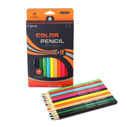 Színes ceruza készlet - Jumbó 12 db-os