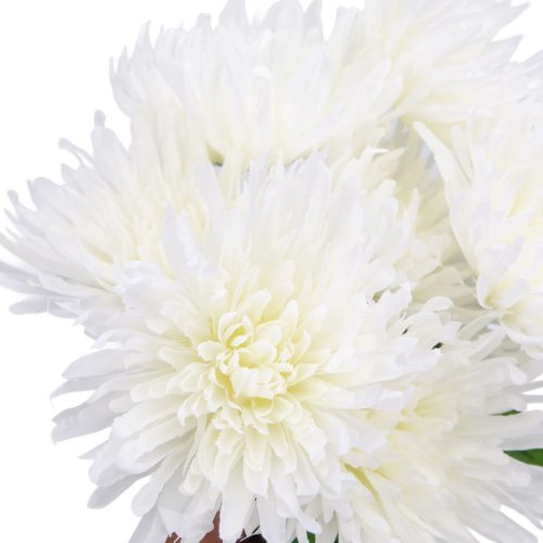  Krizantém csokor 7 fejes – 50 cm fehér