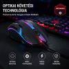 X-start vezetékes gamer egér RGB világítással – optikai USB egér, 1,5 m kábel, ergonomikus kialakítás