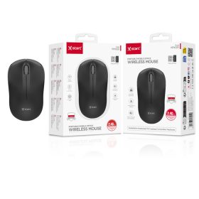   X-Start Vezeték Nélküli Egér 2.4GHz – Halk USB Wireless Mouse Laptophoz és PC-hez, Fekete