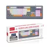 X-start M121 vezetékes billentyűzet RGB szivárvány háttérvilágítással – 104 gombos USB keyboard
